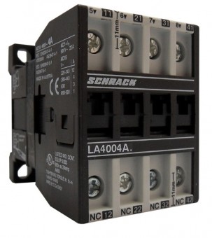 Contactor auxiliar, 4A AC15, 24 VDC, 4NI