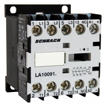 Contactor auxiliar miniatura 3pol/1ND-24VDC 20A