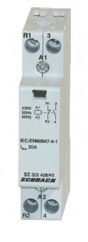 Contactor modular (1UH) 20A, 1ND+1NI, 230Vca, seria AMPARO