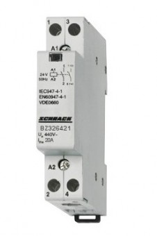 Contactor modular 1UH, 20A, 1ND+1NI, 24VAC