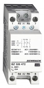 Contactor modular 25A 2ND 2NI 230VAC