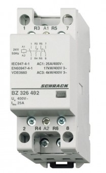 Contactor modular 25A 2ND/2NI 24VAC 2UH