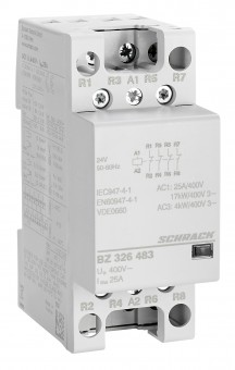 Contactor modular 25A 4NI 24VAC 2UH