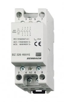 Contactor modular (2UH) 25A, 4 ND, 24Vca, seria AMPARO