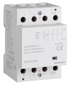 Contactor modular (3UH) 40A, 4 ND, 230Vca, seria AMPARO