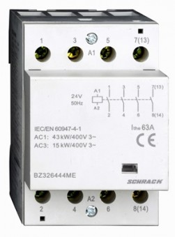 Contactor modular (3UH) 63A, 4 ND, 230Vca, seria AMPARO