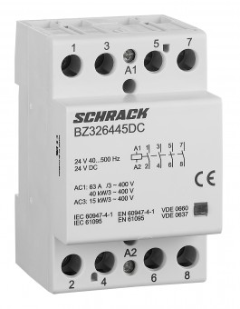 Contactor modular 3UH, 63A, 4ND, 24V c.a. / c.c.