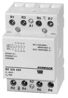 Contactor modular 3UH, 63A, 4NI, 230VAC