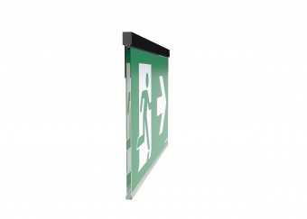 Corp de iluminat de urgenta AG antracit, LED, aparent