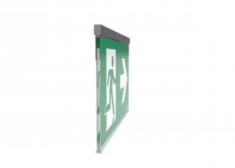 Corp de iluminat de urgenta AG aspect inox, aparent