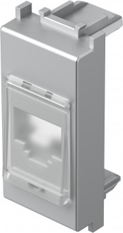 Cover for RJ45 toolless line with dust protection, 1M,silver