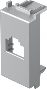 Cover for RJ45 toollessline jack, 1M, silver