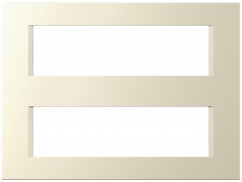 Cover frame 2x7M, ivory