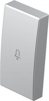 Cover with doorbell icon 1M, silver