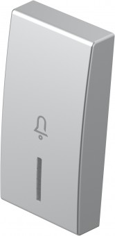 Cover with lens and doorbell icon 1M, silver
