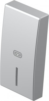 Cover with lens and heating icon 1M, silver