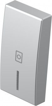 Cover with lens and washer icon 1M, silver