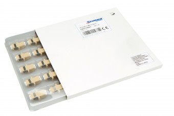 Cupla LC Duplex,Plastic,Multimode,zirc.,cu flansa,bej,ECO