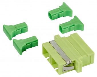 Cuplor FO SC-Duplex, Plastic, OM5, ceramic, flansa