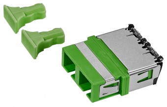 Cuplor FO SC/APC-Duplex, Plastic, OS2, ceramic, fara flansa