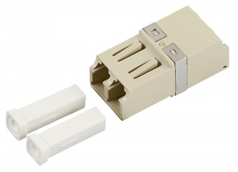 Cuplor LC-duplex FO Multimode, plastic, phbr, Snap-in, gri