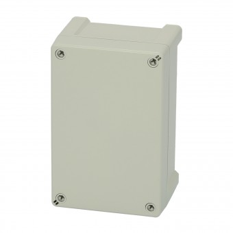 Cutie din ABS cu capac gri si balamale, 187x122x90mm