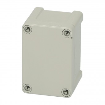 Cutie din ABS cu capac gri si balamale, 95x65x60mm