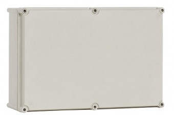 Cutie din poliester cu capac gri 270x180x141mm