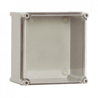 Cutie din poliester cu capac transparent 135x135x129mm