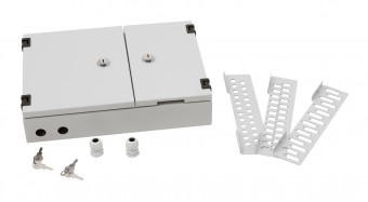 Cutie distrib. aplicat 48xLC, 32xSC, 24xST/FC, IP40, RAL7035