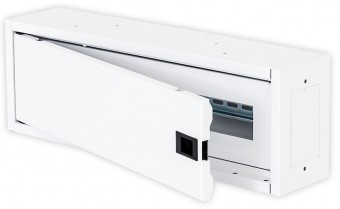 Cutie distributie DW4, 1 rand , 22 module , RAL9003, plat