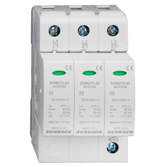 Descarcator 3+0 pentru sisteme TN-C, Clasa T2(C)