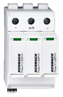 Descarcator brosabil, clasa 2 (C) 1100V c.c., 20kA+cont.aux.