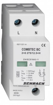 Descarcator COMBTEC BC 2+0 275/12,5