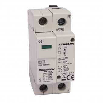 Descarcator complet T1+T2/BC 1+1, 12,5 kA/280V - Seria UAS