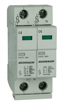 Descarcator complet, T3/D, 2p, 280V - Seria UAS