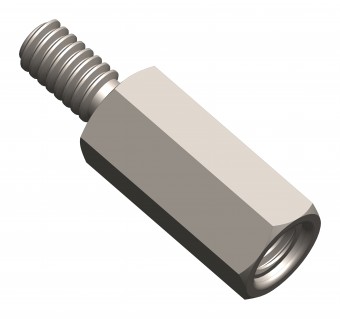 Distance bolt M6/WAF9, H=20mm
