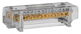 Distribuitor 4 poli 160A, per pol:1x50 mm²/4x35 mm²+9x16 mm²