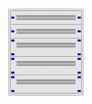 Distribution board insert KVN 40mm, 3-18K, 5-rows