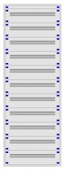 Distribution board insert KVN 40mm, 3-45K, 11-rows