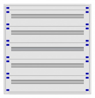Distribution board insert KVN 40mm, 4-21K, 5-rows