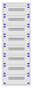 Distribution board insert KVN 60mm, 2-33K, 8-rows