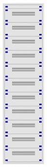Distribution board insert KVN 60mm, 2-45K, 11-rows