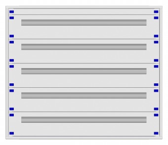 Distribution board insert KVN 60mm, 5-21K, 5-rows