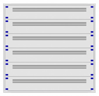 Distribution board insert KVN 60mm, 5-24K, 6-rows