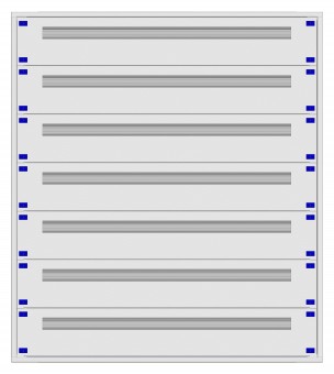 Distribution board insert KVN 60mm, 5-28K, 7-rows