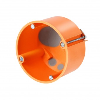 Doza aparat, rigips , D68/A74, windproof, racord M20, oranj