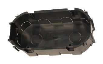 Doza dbl ap. ST, 2xD67xA45mm, 8xM20+2xM25+2xM20, negru, PS