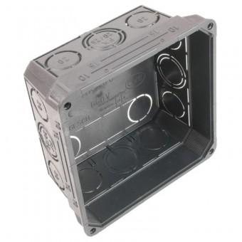 Doza legaturi 75x75x50 mm, tip ingropat, halogenfree, neagra