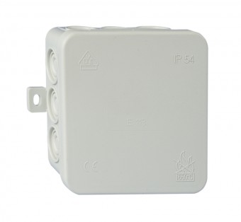 Doza legaturi, PT, 85x85x40mm, decupabila, IP54, gri